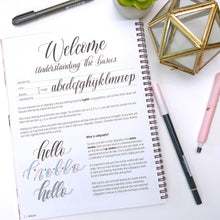 Load image into Gallery viewer, Modern Calligraphy KIT: includes 1 book and 2 pens (plus bonus Dual Brush Pen)
