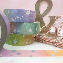 Load image into Gallery viewer, Rainbow Galaxy Washi Tape
