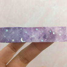 Load image into Gallery viewer, Purple Watercolor Galaxy Washi Tape
