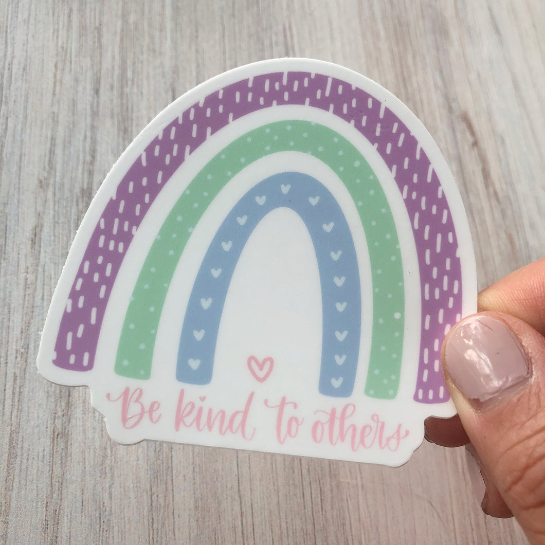 Be Kind to Others Rainbow Vinyl Sticker 3