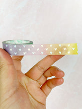 Load image into Gallery viewer, Rainbow With Tiny Hearts Washi Tape
