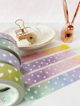 Load image into Gallery viewer, Rainbow With Tiny Hearts Washi Tape
