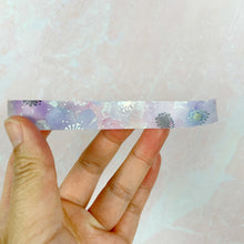 Load image into Gallery viewer, Watercolor Purple Floral Washi Tape
