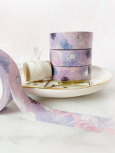 Load image into Gallery viewer, Watercolor Purple Floral Washi Tape
